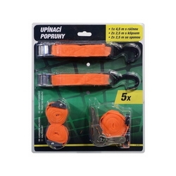 Upínací popruhy sada 5 dílů, Green