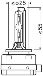 Výbojka osram D3S 35W, PK32d-5