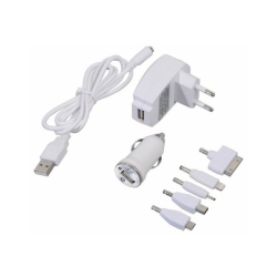 Nabíječka telefonu 220/12V, Iphone4/5, micro USB, mini USB, Nokia