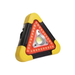 Výstražný trojúhelník LED led,solární, cob, 500 lumenů