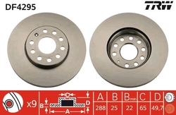 Brzdový kotouč  DF4295