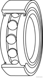 Sada ložisek kol J4718004