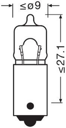 Žárovka 12V 20W BA9s H20W