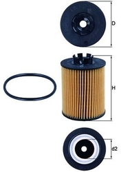 Olejový filtr OX173/2D