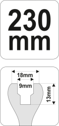 Uvolňovač čalounění dveří 230mm 