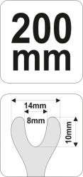 Uvolňovač čalounění dveří 200mm