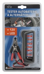 COMPASS Tester autobaterie a alternátoru 12V 07170