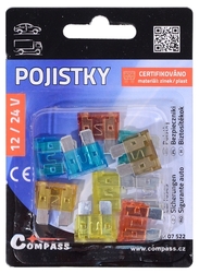 Pojistky nožové 10 ks midi