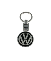 Přívěšek na klíče VOLKSWAGEN černý kovový