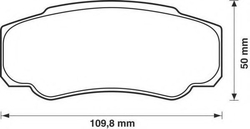 Sada brzdových destiček, kotoučová brzda 573115D