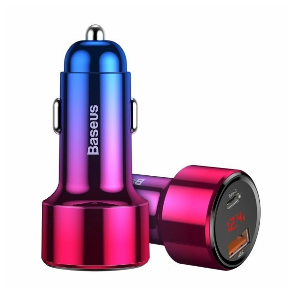 BASEUS NABÍJEČKA DO AUTA USB + USB-C