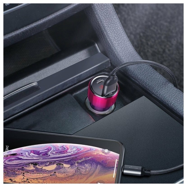 BASEUS NABÍJEČKA DO AUTA USB + USB-C
