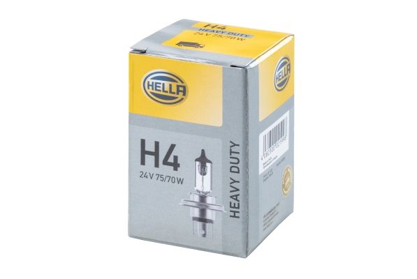 Žárovka, hlavní světlomet HELLA H4 - 24V 75/70W P43T