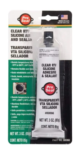 PRO SEAL SILIKONOVÝ TĚSNICÍ TMEL 85G PRŮHLEDNÝ OD -60°C DO 260°C