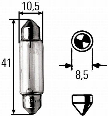 Žárovka blikač 12 V/10 W/C10W