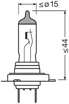 Žárovka Osram original H7,12V, H7