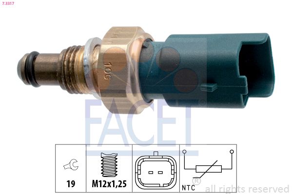 FACET Teplota chladici kapaliny - sensor 7.3317
