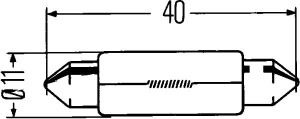 Žárovka blikač 12 V/10 W/C10W