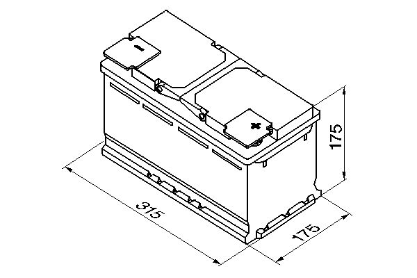BOSCH startovací baterie 0092S40100
