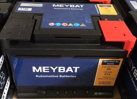 MEYBAT Autobaterie 60Ah STANDARD 12V , 510A, PRAVÁ