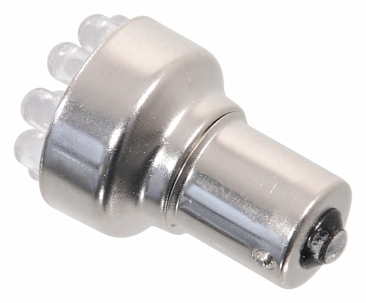 Žárovka 12V 1,2W Ba15s LED oranžová