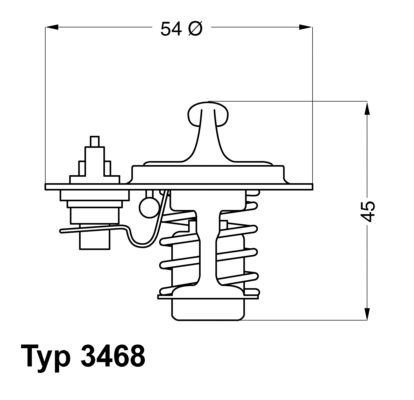 WAHLER Termostat, chladivo 3468.88D